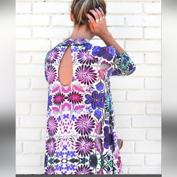 Free People Purple Floral Dress Small - Picture 10 of 10